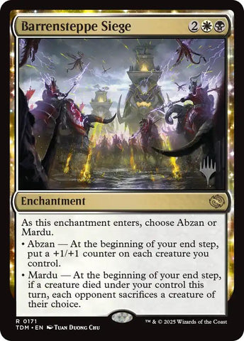 Barrensteppe Siege [Tarkir: Dragonstorm Promos] Magic: The Gathering