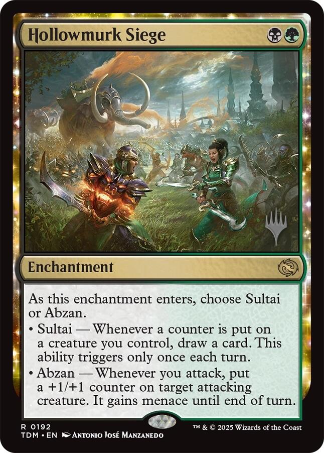 Hollowmurk Siege [Tarkir: Dragonstorm Promos] Magic: The Gathering