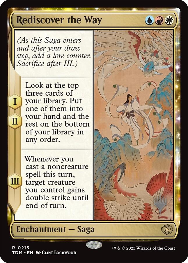Rediscover the Way [Tarkir: Dragonstorm Promos] Magic: The Gathering