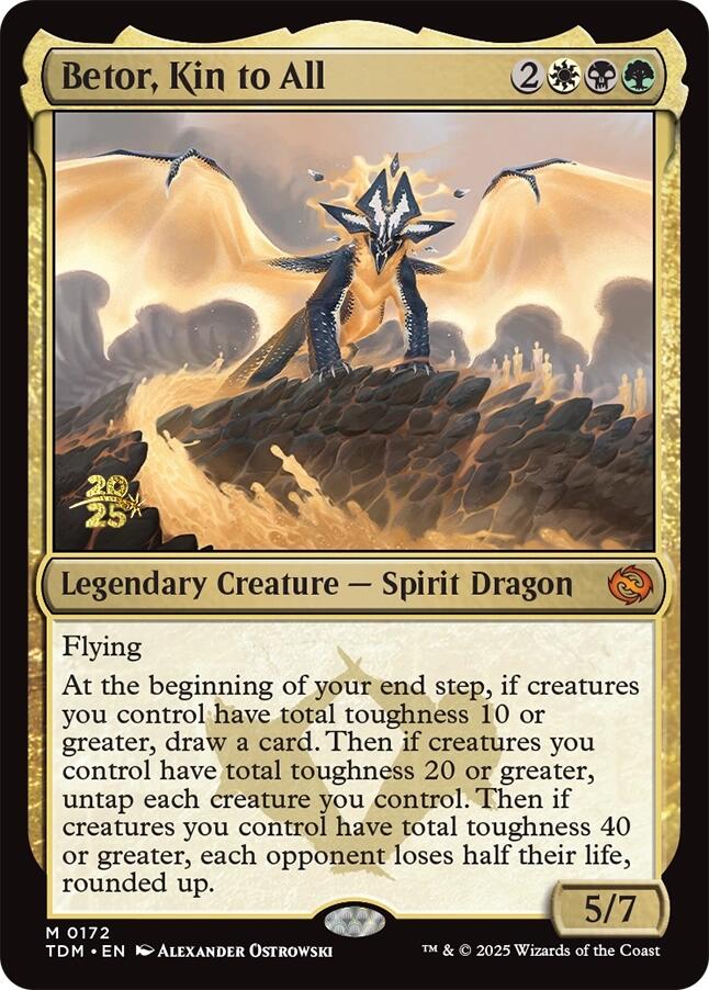 Betor, Kin to All [Tarkir: Dragonstorm Prerelease Promos] Magic: The Gathering