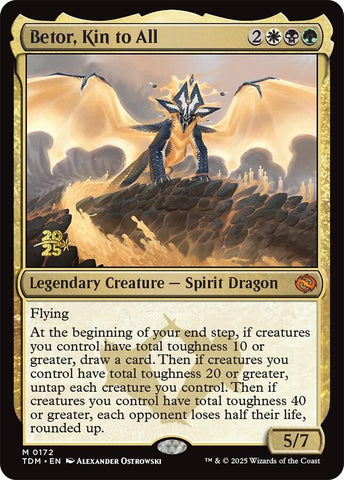 Betor, Kin to All [Tarkir: Dragonstorm Prerelease Promos] Magic: The Gathering