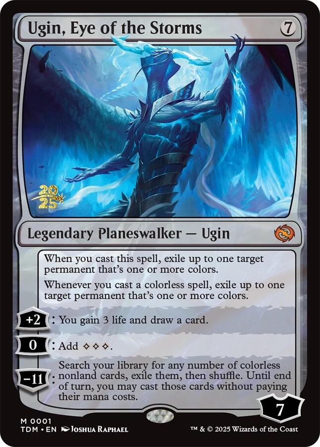 Ugin, Eye of the Storms [Tarkir: Dragonstorm Prerelease Promos] Magic: The Gathering