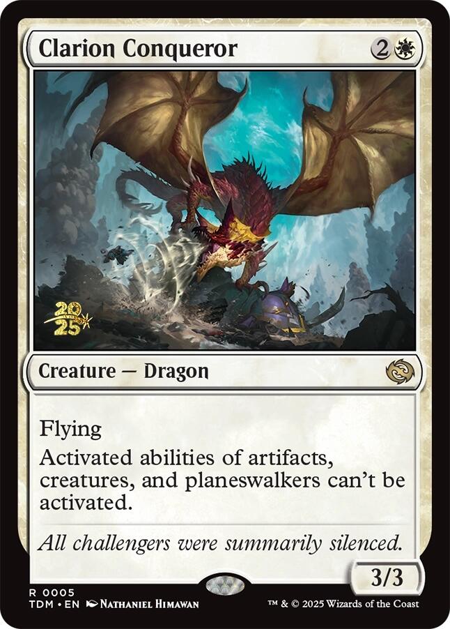 Clarion Conqueror [Tarkir: Dragonstorm Prerelease Promos] Magic: The Gathering