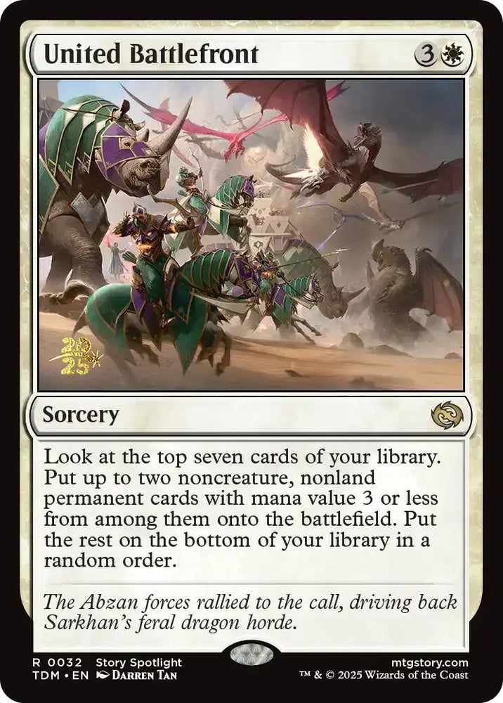 United Battlefront [Tarkir: Dragonstorm Prerelease Promos] Magic: The Gathering