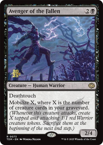 Avenger of the Fallen [Tarkir: Dragonstorm Prerelease Cards] Magic: The Gathering