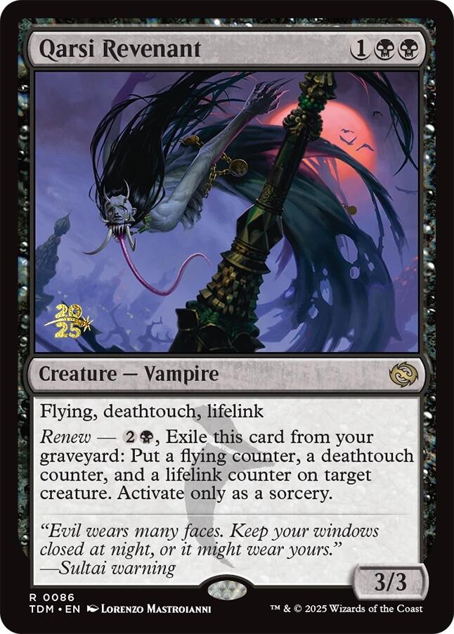 Qarsi Revenant [Tarkir: Dragonstorm Prerelease Cards] Magic: The Gathering