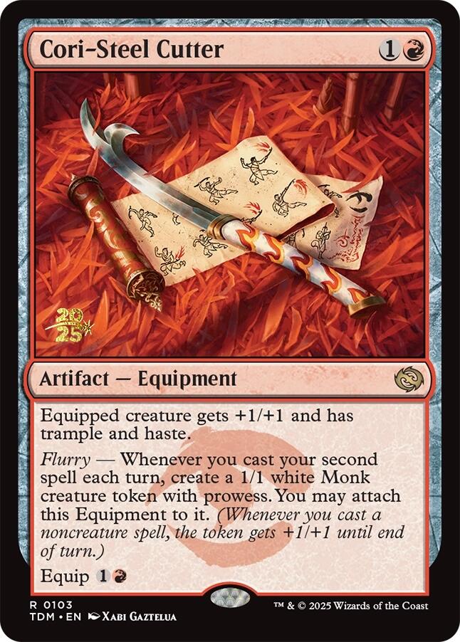 Cori-Steel Cutter [Tarkir: Dragonstorm Prerelease Promos] Magic: The Gathering