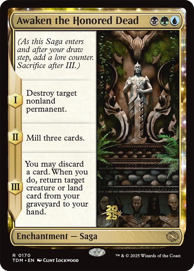 Awaken the Honored Dead [Tarkir: Dragonstorm Prerelease Promos] Magic: The Gathering