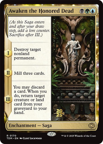 Awaken the Honored Dead [Tarkir: Dragonstorm Prerelease Promos] Magic: The Gathering