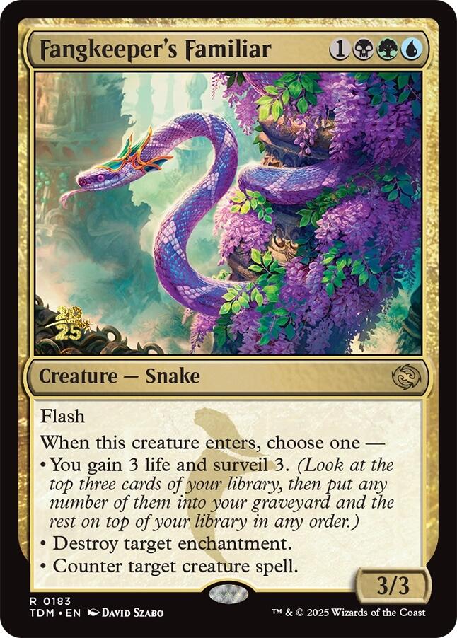 Fangkeeper's Familiar [Tarkir: Dragonstorm Prerelease Cards] Magic: The Gathering