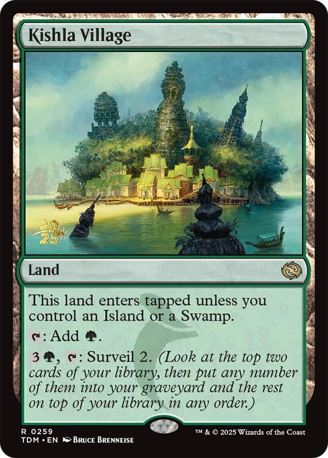 Kishla Village [Tarkir: Dragonstorm Prerelease Cards] Magic: The Gathering