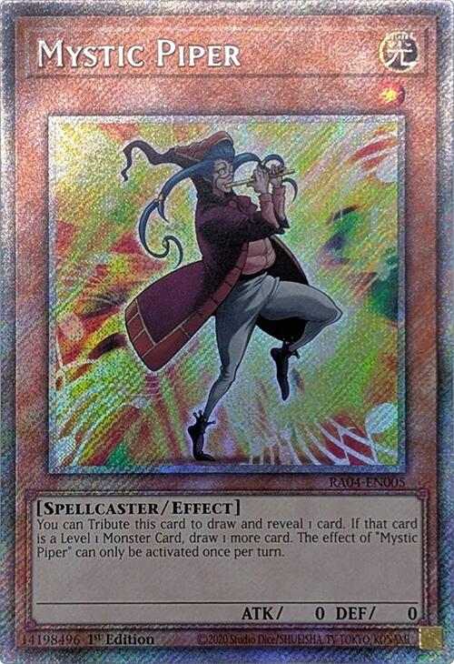 Mystic Piper [RA04-EN005] Platinum Secret Rare Yu-Gi-Oh!