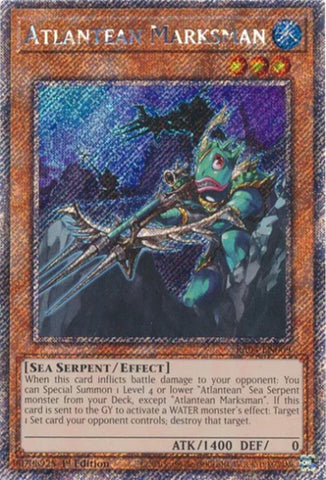 Atlantean Marksman [RA04-EN009] Platinum Secret Rare Yu-Gi-Oh!