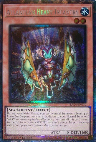 Atlantean Heavy Infantry [RA04-EN010] Prismatic Collector's Rare Yu-Gi-Oh!