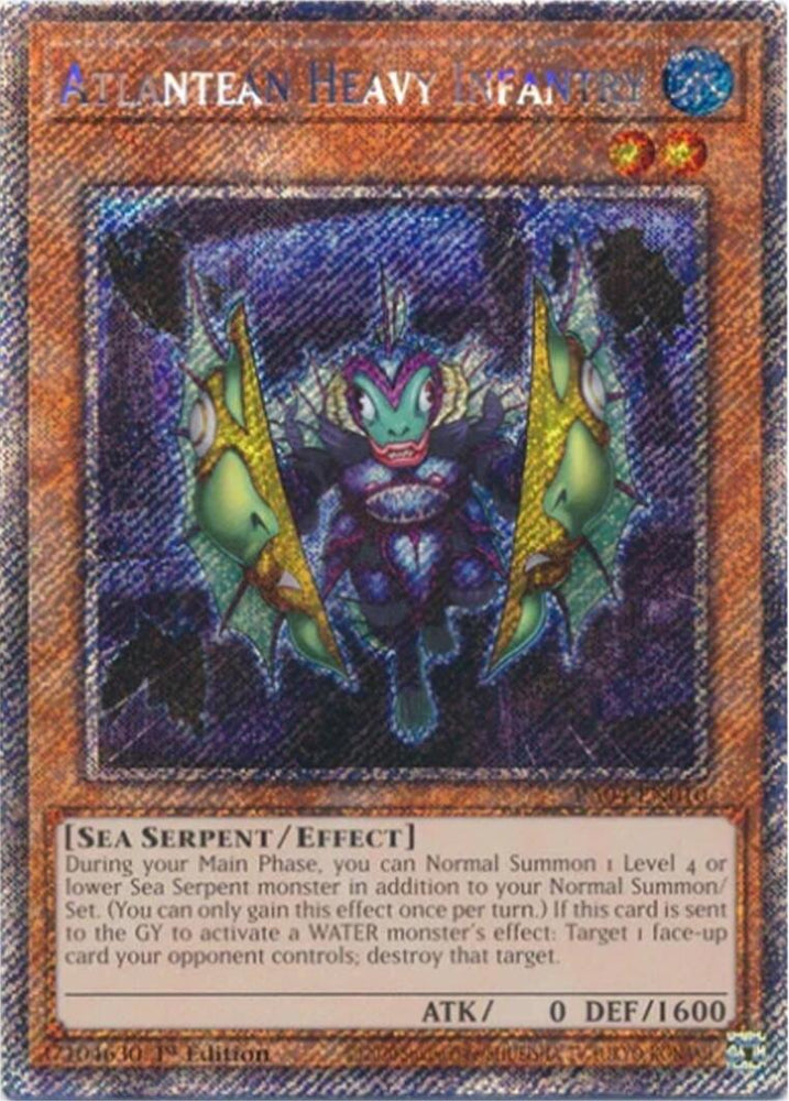 Atlantean Heavy Infantry [RA04-EN010] Platinum Secret Rare Yu-Gi-Oh!