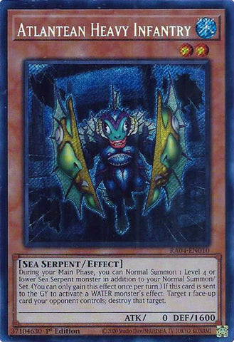 Atlantean Heavy Infantry [RA04-EN010] Secret Rare Yu-Gi-Oh!