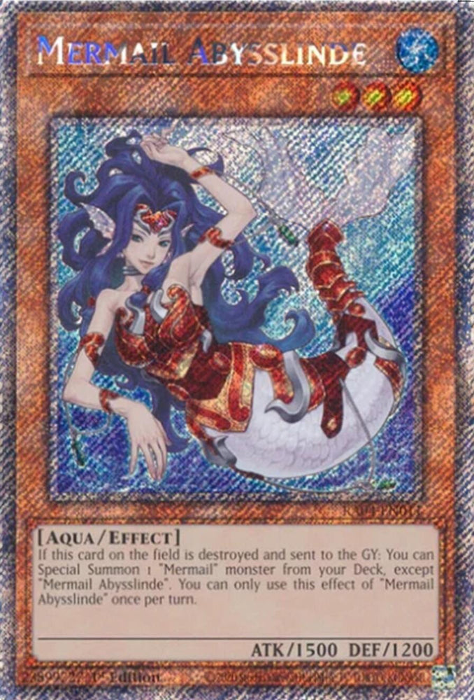 Mermail Abysslinde [RA04-EN011] Platinum Secret Rare Yu-Gi-Oh!