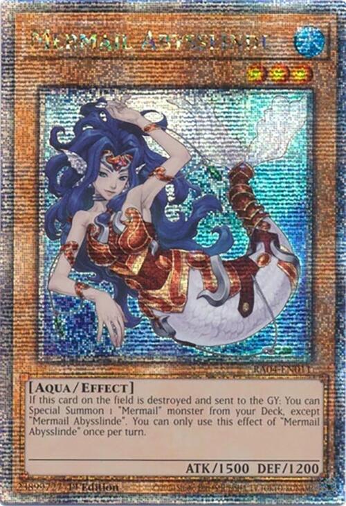 Mermail Abysslinde [RA04-EN011] Quarter Century Secret Rare Yu-Gi-Oh!