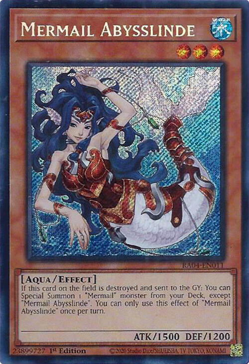 Mermail Abysslinde [RA04-EN011] Secret Rare Yu-Gi-Oh!
