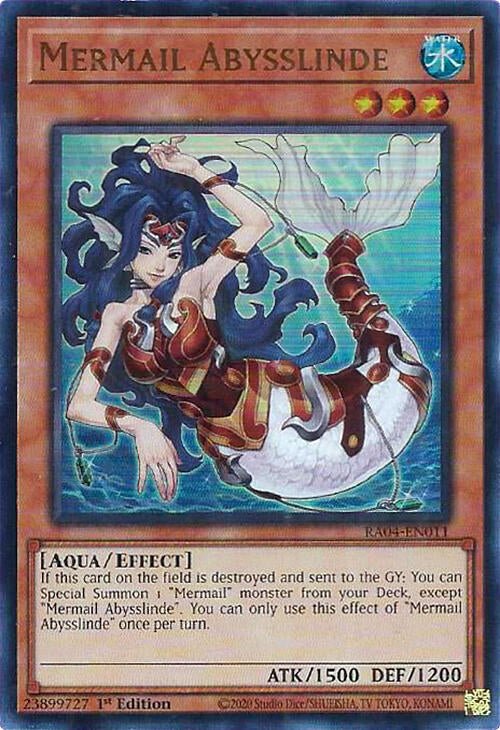 Mermail Abysslinde [RA04-EN011] Ultra Rare Yu-Gi-Oh!
