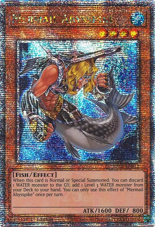 Mermail Abysspike [RA04-EN012] Quarter Century Secret Rare Yu-Gi-Oh!