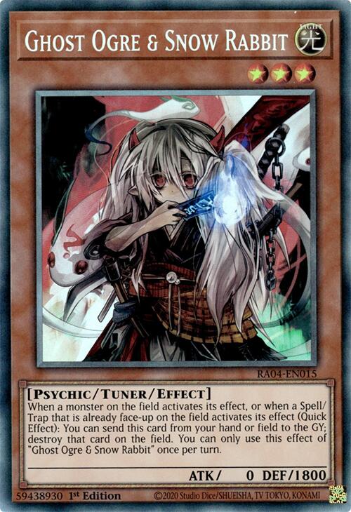 Ghost Ogre & Snow Rabbit [RA04-EN015] Prismatic Collector's Rare Yu-Gi-Oh!