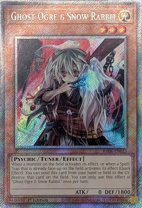 Ghost Ogre & Snow Rabbit [RA04-EN015] Platinum Secret Rare Yu-Gi-Oh!