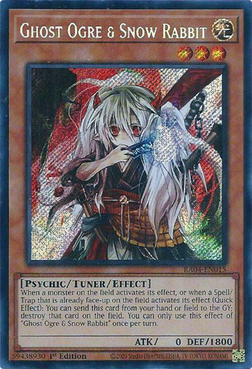 Ghost Ogre & Snow Rabbit [RA04-EN015] Secret Rare Yu-Gi-Oh!