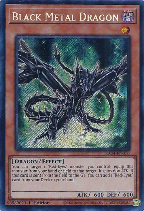 Black Metal Dragon [RA04-EN016] Secret Rare Yu-Gi-Oh!