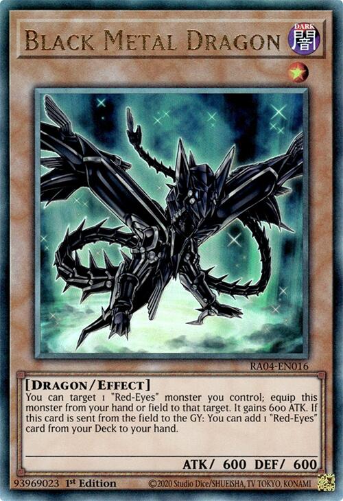 Black Metal Dragon [RA04-EN016] Prismatic Ultimate Rare Yu-Gi-Oh!