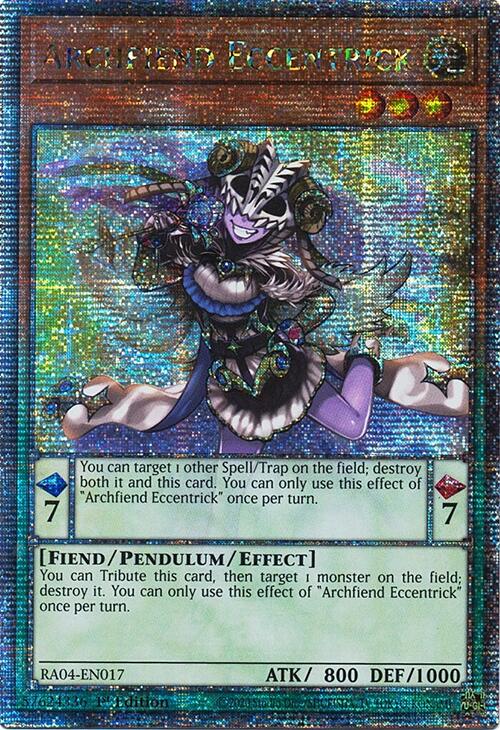 Archfiend Eccentrick [RA04-EN017] Quarter Century Secret Rare Yu-Gi-Oh!