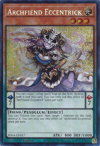 Archfiend Eccentrick [RA04-EN017] Secret Rare Yu-Gi-Oh!