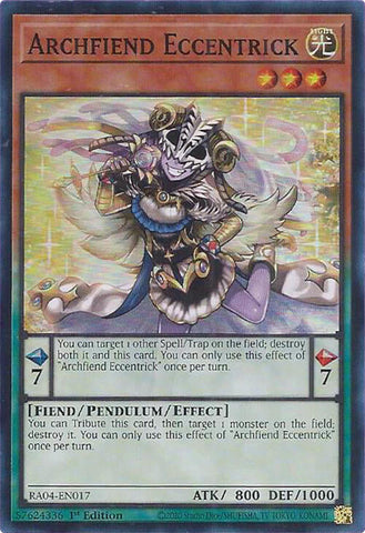 Archfiend Eccentrick [RA04-EN017] Super Rare Yu-Gi-Oh!