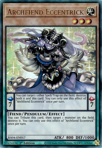 Archfiend Eccentrick [RA04-EN017] Prismatic Ultimate Rare Yu-Gi-Oh!