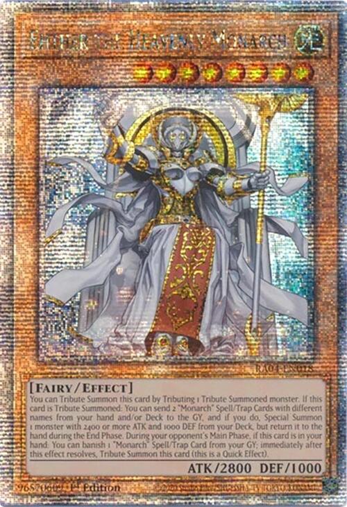 Ehther the Heavenly Monarch [RA04-EN018] Quarter Century Secret Rare Yu-Gi-Oh!