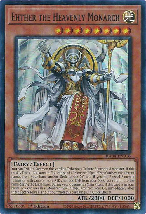 Ehther the Heavenly Monarch [RA04-EN018] Super Rare Yu-Gi-Oh!