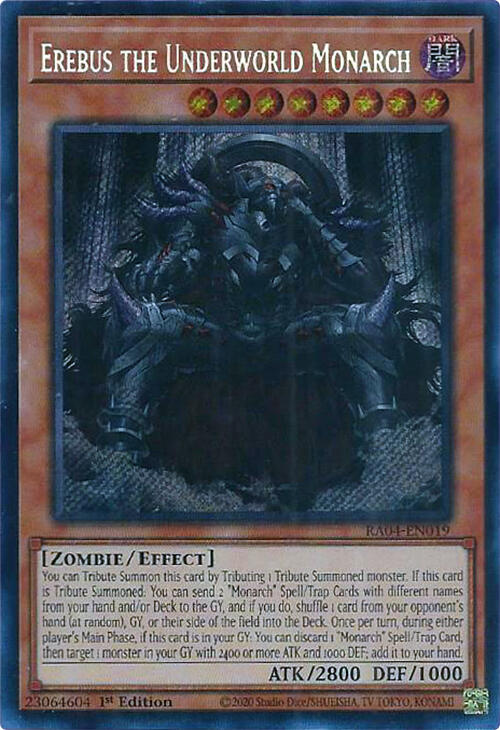 Erebus the Underworld Monarch [RA04-EN019] Secret Rare Yu-Gi-Oh!