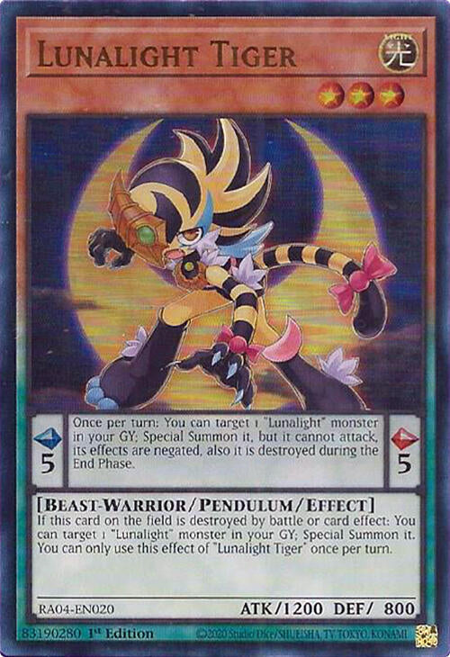 Lunalight Tiger [RA04-EN020] Ultra Rare Yu-Gi-Oh!
