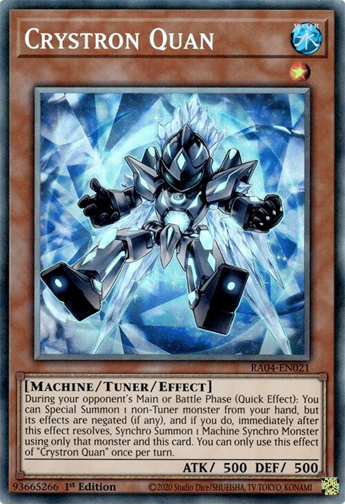 Crystron Quan [RA04-EN021] Prismatic Collector's Rare Yu-Gi-Oh!