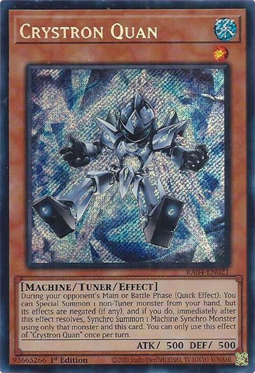 Crystron Quan [RA04-EN021] Secret Rare Yu-Gi-Oh!