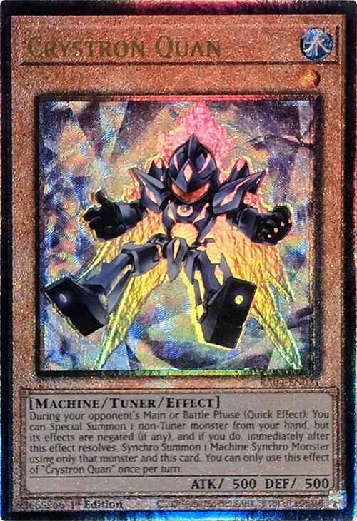 Crystron Quan [RA04-EN021] Prismatic Ultimate Rare Yu-Gi-Oh!