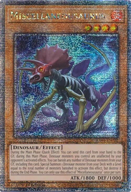 Miscellaneousaurus [RA04-EN022] Quarter Century Secret Rare Yu-Gi-Oh!