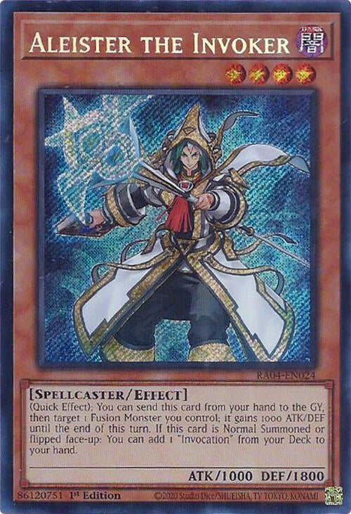 Aleister the Invoker (Alternate Art) [RA04-EN024] Secret Rare Yu-Gi-Oh!