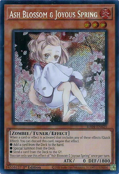 Ash Blossom & Joyous Spring (Alternate Art) [RA04-EN025] Secret Rare Yu-Gi-Oh!