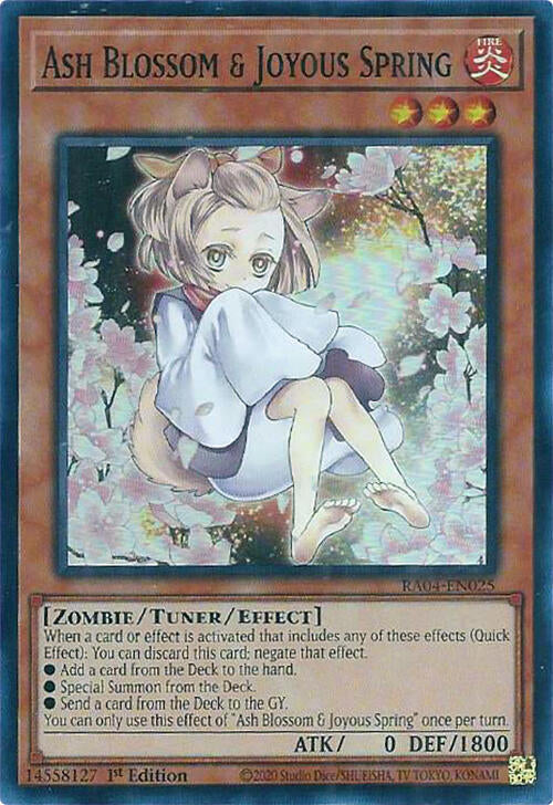 Ash Blossom & Joyous Spring (Alternate Art) [RA04-EN025] Super Rare Yu-Gi-Oh!
