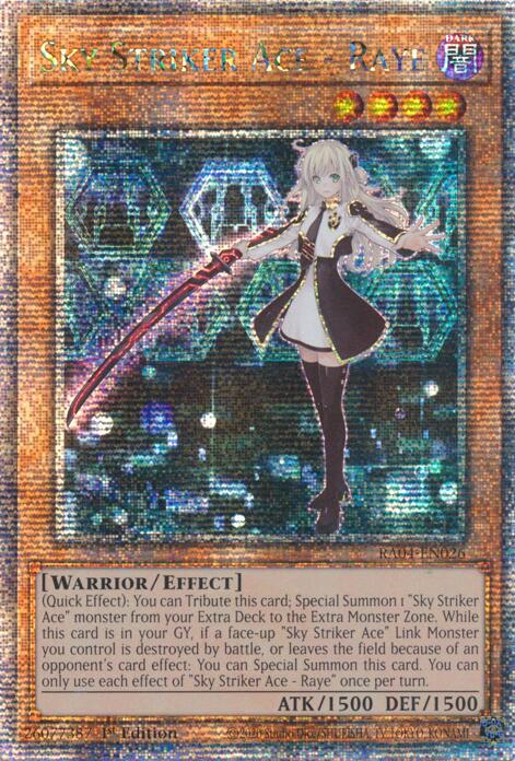 Sky Striker Ace - Raye [RA04-EN026] Quarter Century Secret Rare Yu-Gi-Oh!