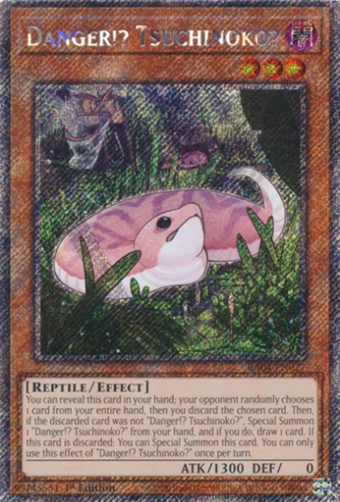 Danger!? Tsuchinoko? [RA04-EN027] Platinum Secret Rare Yu-Gi-Oh!