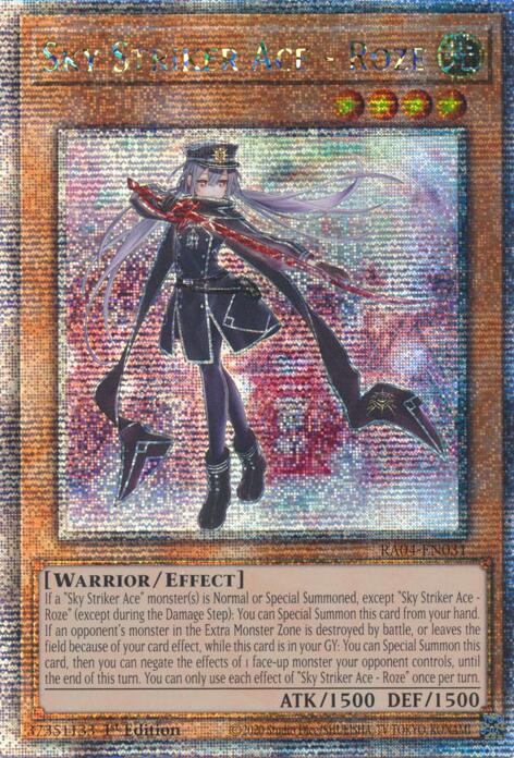 Sky Striker Ace - Roze [RA04-EN031] Quarter Century Secret Rare Yu-Gi-Oh!