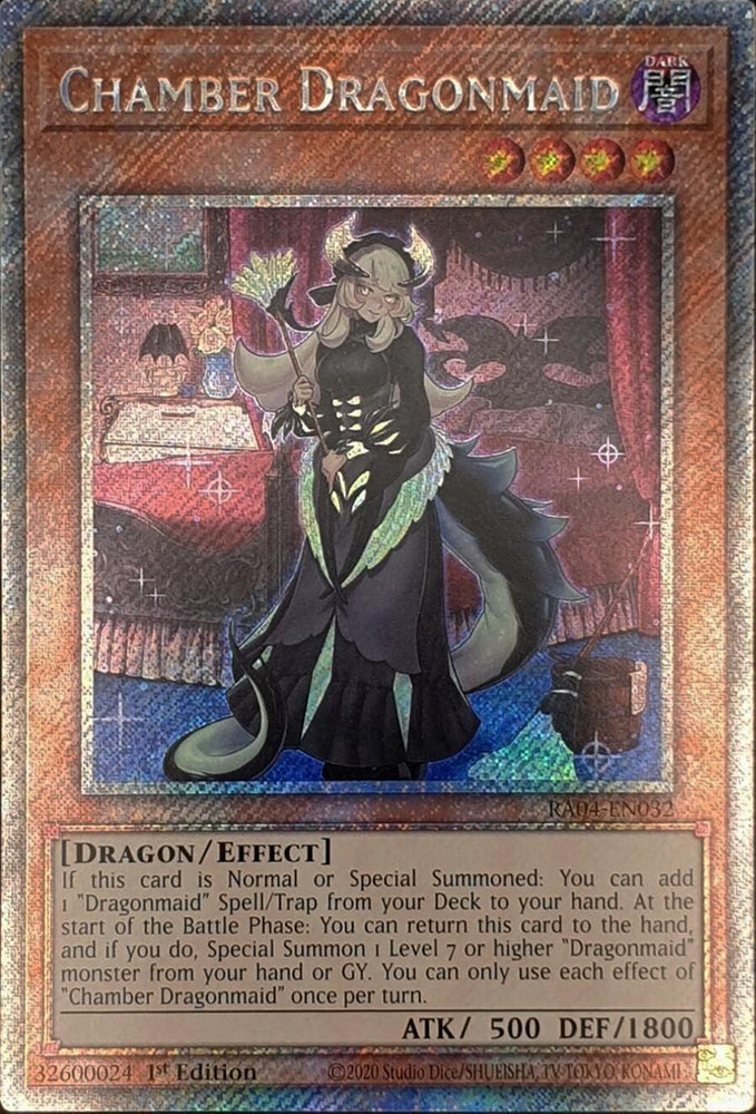 Chamber Dragonmaid [RA04-EN032] Platinum Secret Rare Yu-Gi-Oh!