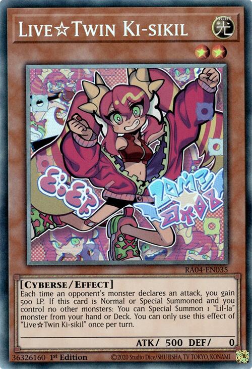 LiveTwin Ki-sikil [RA04-EN035] Prismatic Collector's Rare Yu-Gi-Oh!